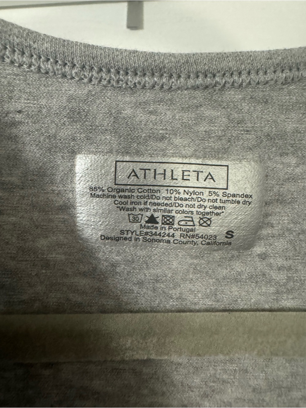 Athleta Gray V-Neck Tank Top - Picture 3 of 7